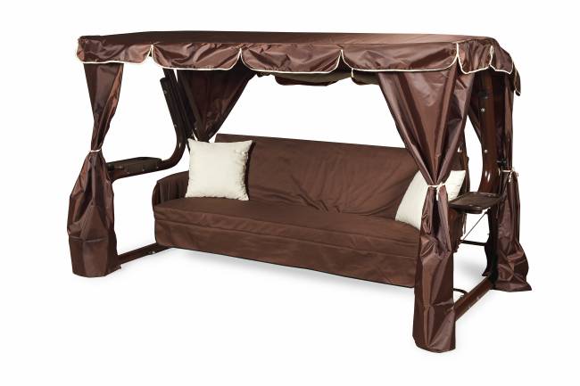 Садовые качели Нирвана 76 PREMIUM шоколад