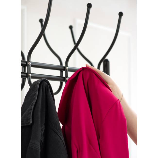 Вешалка напольная на колесах М 11 чёрный