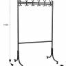 Вешалка напольная на колесах М 11 чёрный