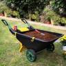 Садовая тележка черный/зеленый 80 л
