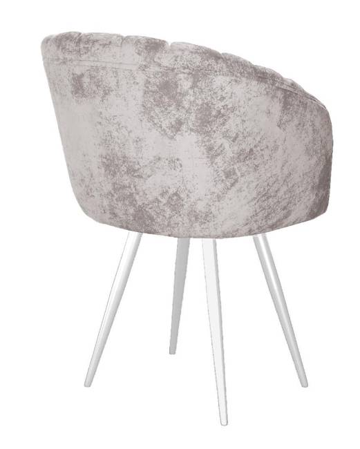 Стул DikLine 442 поворотный, M02 бежевый, ножки белые Стул DikLine 442 поворотный, M02 бежевый, ножки белые