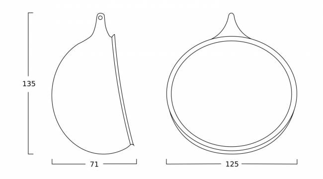 Подвесное кресло-кокон "Bios Mini", Черное Подвесное кресло-кокон "Bios Mini", Черное