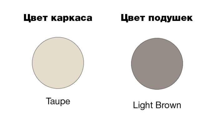 Комплект пластиковой мебели Mykonos бежевый, светло-коричневый