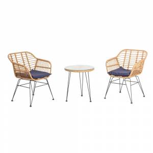 Набор мебели из искусственного ротанга Адриан Мини, бежевый