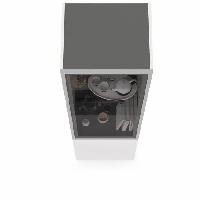 Шкаф-витрина Сидней 13.201 цвет белый/чёрный/МДФ белый глянец Шкаф-витрина Сидней 13.201 цвет белый/чёрный/МДФ белый глянец