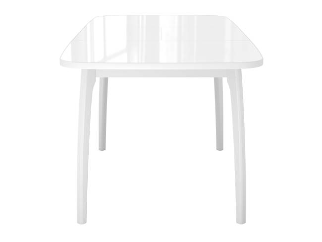 Стол DikLine M15 белый/стекло белое optiwhite