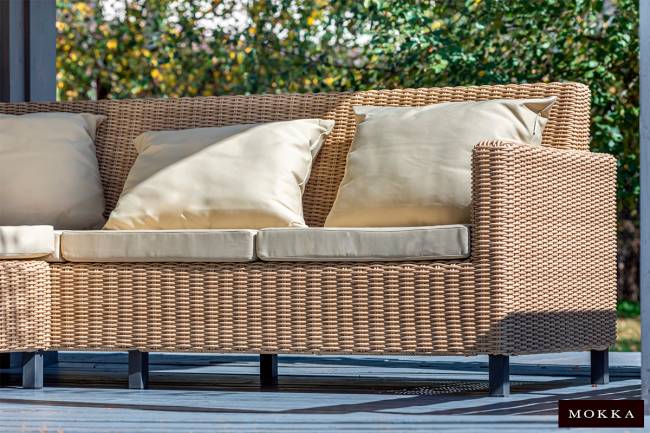 MOKKA БЕЛЛА / BELLA диван угловой, соломенный