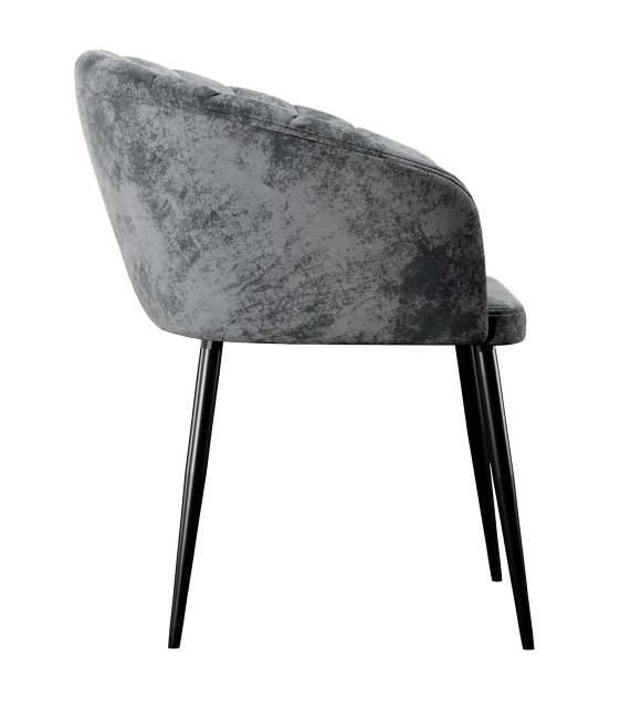 Стул DikLine 442 поворотный, M14 серый, ножки черные Стул DikLine 442 поворотный, M14 серый, ножки черные