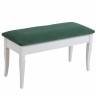 Банкетка Вивальди М с ящиком белый, ткань зеленый Банкетка Вивальди М с ящиком белый, ткань зеленый