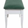 Банкетка Вивальди М с ящиком белый, ткань зеленый Банкетка Вивальди М с ящиком белый, ткань зеленый