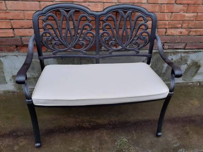 Скамья из литого алюминия Valeria II