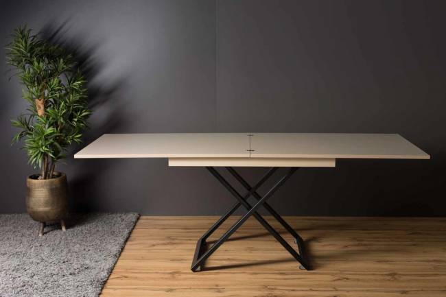 Стол-трансформер Левмар Cross G41/S53 Капучино/черный Стол-трансформер Левмар Cross G41/S53 Капучино/черный