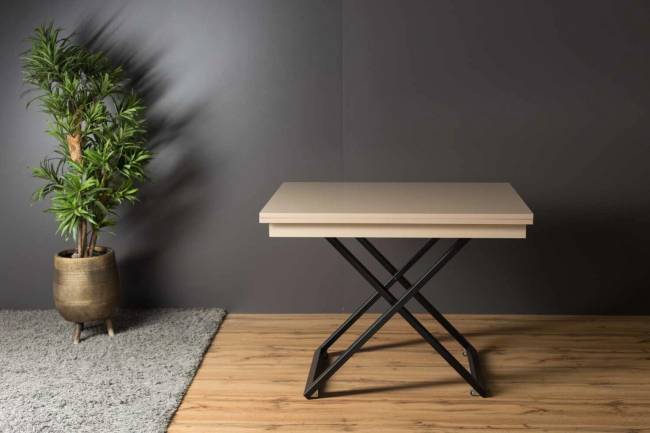 Стол-трансформер Левмар Cross G41/S53 Капучино/черный Стол-трансформер Левмар Cross G41/S53 Капучино/черный