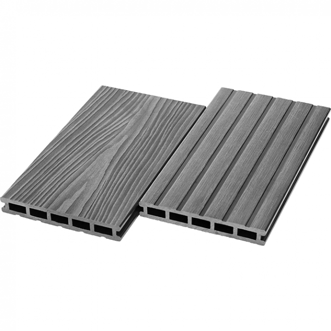 Террасная доска из ДПК UnoDeck Mogano, 165х24х3000/4000 3000, Серый Террасная доска из ДПК UnoDeck Mogano, 165х24х3000/4000 3000, Серый