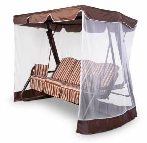 Тент-крыша + москитная сетка Барышня 247х170х185, шоколад