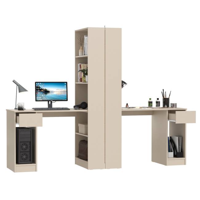Лайт шкаф комбинированный с компьютерным столом 10.01 цвет сатин Лайт шкаф комбинированный с компьютерным столом 10.01 цвет сатин