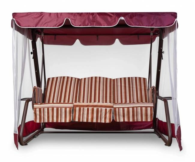 Тент-крыша + москитная сетка Барышня 247х170х185, бордовый
