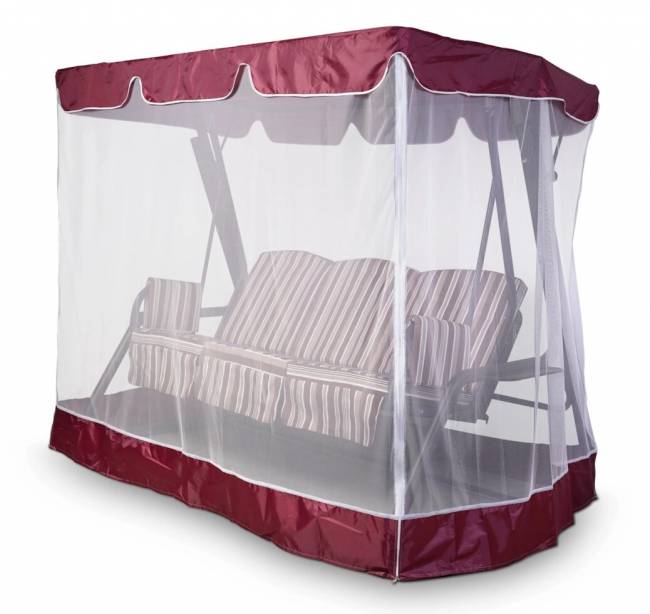 Тент-крыша + москитная сетка Барышня 247х170х185, бордовый