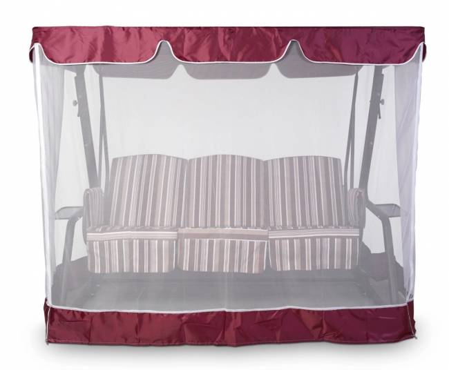 Тент-крыша + москитная сетка Барышня 247х170х185, бордовый