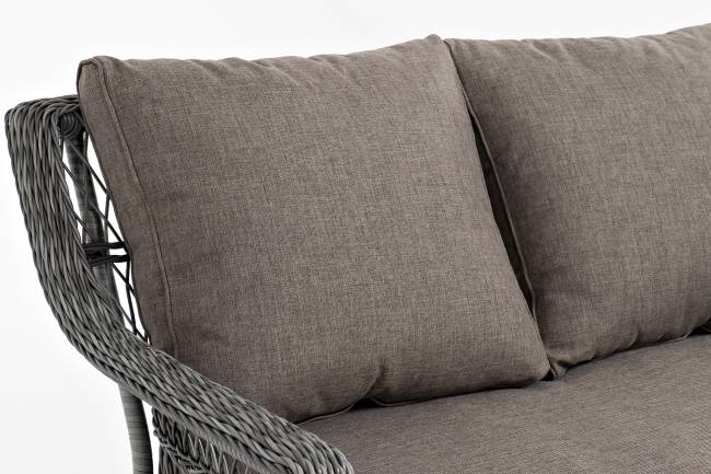 "Гранд Латте" диван трехместный из искусственного ротанга, цвет графит "Гранд Латте" диван трехместный из искусственного ротанга, цвет графит