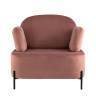 Кресло Кэнди с подлокотниками велюр пыльно-розовый