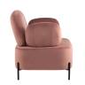 Кресло Кэнди с подлокотниками велюр пыльно-розовый