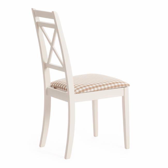 Стул Picasso/Пикассо ( PC-SC ) дерево гевея, 45х53х97см, слоновая кость 2-5, ткань: клетка мелкая (Комплект из 2 шт.) ivory white (слоновая кость 2-5) дерево гевея Стул Picasso/Пикассо ( PC-SC ) дерево гевея, 45х53х97см, слоновая кость 2-5, ткань: клетка мелкая (Комплект из 2 шт.) ivory white (слоновая кость 2-5) дерево гевея