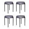 Комплект стульев-табуретов Bug серый Комплект стульев-табуретов Bug серый