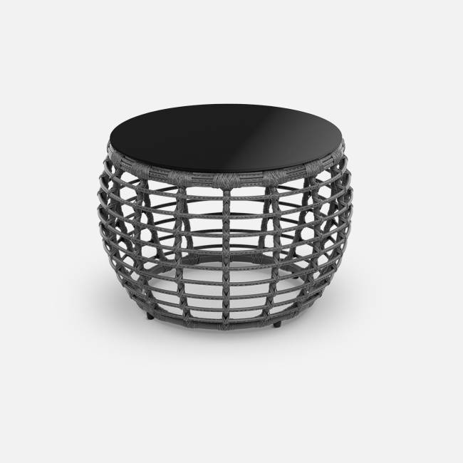 Стол Lotus D780 СТ кофейный (с упаковкой) Чёрный металлик, RAL 9005, CT.Графит