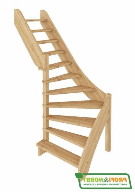 Деревянная лестница ЛС-92м под покраску Деревянная лестница ЛС-92м под покраску