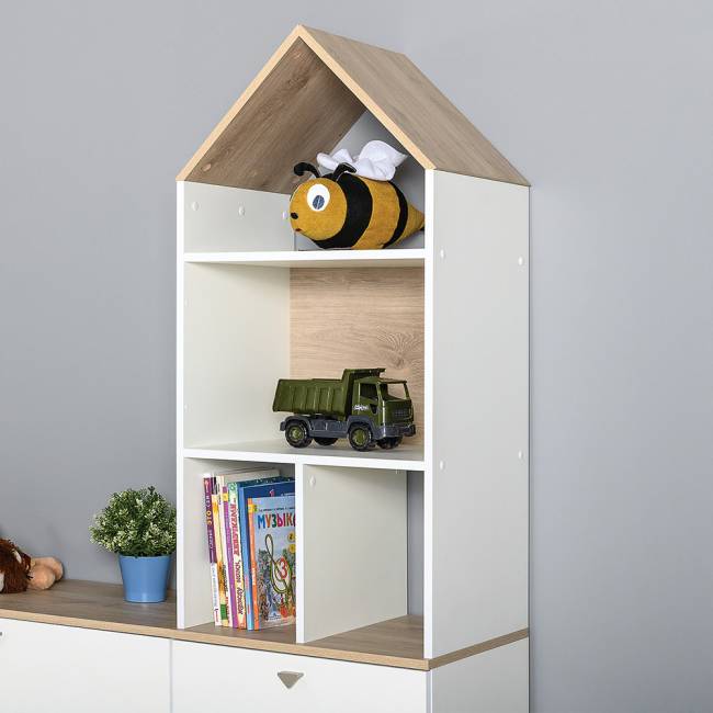 Набор из трёх комбинированных шкафов Эйп цвет белый/дуб белый Набор из трёх комбинированных шкафов Эйп цвет белый/дуб белый