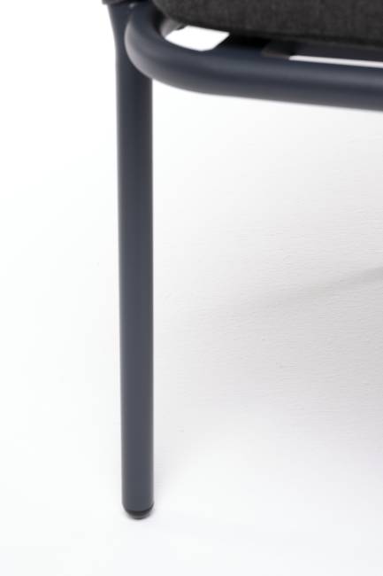 "Бордо" стул плетеный из роупа, каркас алюминий темно-серый (RAL7024) муар, роуп серый 15мм, ткань темно-серая 027 "Бордо" стул плетеный из роупа, каркас алюминий темно-серый (RAL7024) муар, роуп серый 15мм, ткань темно-серая 027