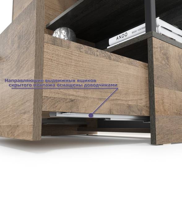 Комод с витриной с подсветкой с комодом с ящиком и дверкой и с комодом три ящика и ниша Трувор цвет дуб гранж песочный/интра Комод с витриной с подсветкой с комодом с ящиком и дверкой и с комодом три ящика и ниша Трувор цвет дуб гранж песочный/интра