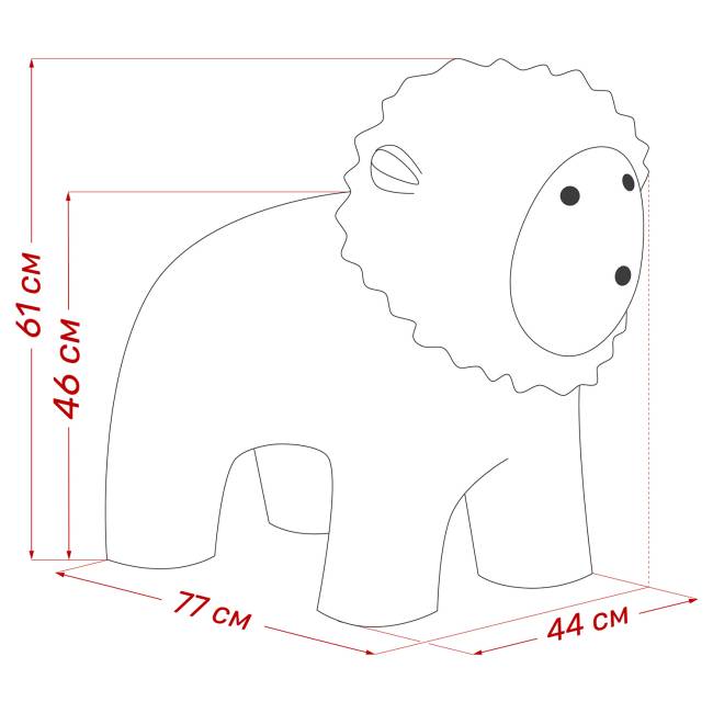 Пуф Leset Leo Buddy 11, компаньон Мех ИП-401 Пуф Leset Leo Buddy 11, компаньон Мех ИП-401