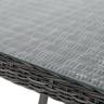 "Латте" плетеный стол из искусственного ротанга 200х90см, цвет графит "Латте" плетеный стол из искусственного ротанга 200х90см, цвет графит