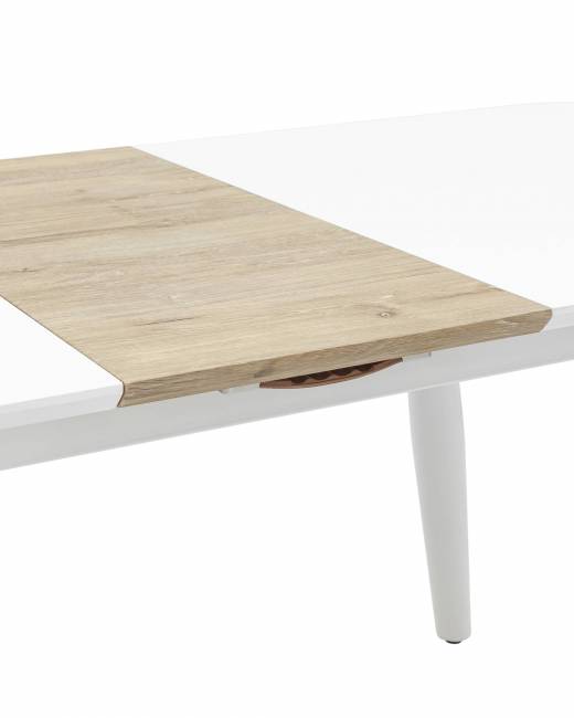 Стол обеденный Чикаго раскладной 160-200*90 белый