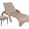 Шезлонг пластиковый GS 1009 (Fiji) бежевый 1870x730x340 мм Шезлонг пластиковый GS 1009 (Fiji) бежевый 1870x730x340 мм