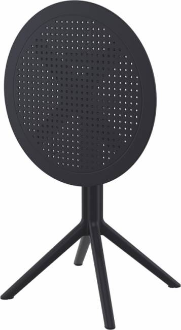Стол пластиковый складной Sky Folding Table Ø60 черный Ø600х740 мм