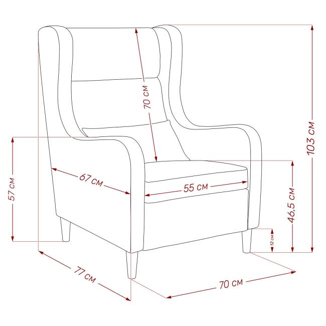 Кресло Leset Хилтон Melva 20, компаньон Melva 06 Венге Кресло Leset Хилтон Melva 20, компаньон Melva 06 Венге