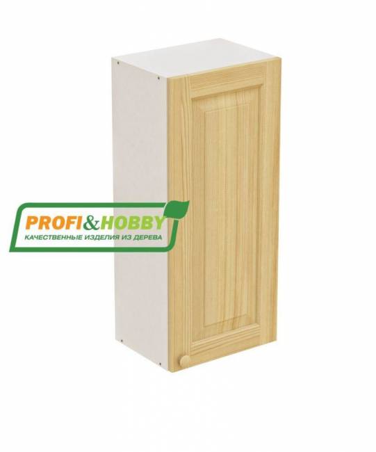 Шкаф навесной 450х340х960 + фасад сосна без покраски Шкаф навесной 450х340х960 + фасад сосна без покраски