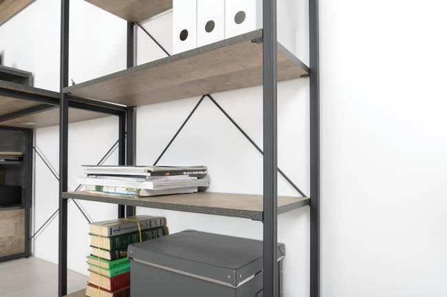 Стенка для гостиной Трувор № 14 с пеналом-витриной с подсветкой цвет дуб гранж песочный/интра Стенка для гостиной Трувор № 14 с пеналом-витриной с подсветкой цвет дуб гранж песочный/интра